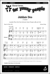 Jubilate Deo SSA choral sheet music cover